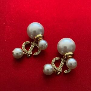 Dior Rose gold and pearl Earrings